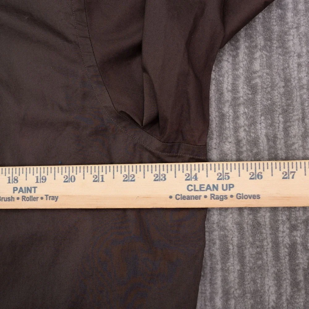 Banana Republic Button UP Shirt Mens XL Brown Cotton Slim Fit Long Sleeve